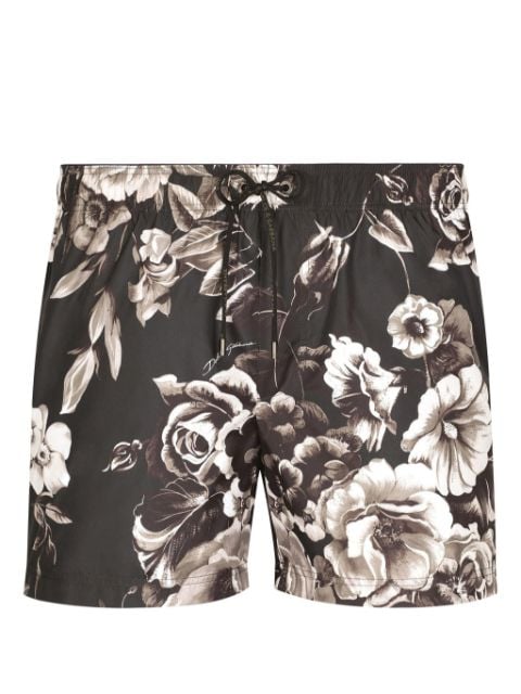 Dolce & Gabbana floral-print swim shorts