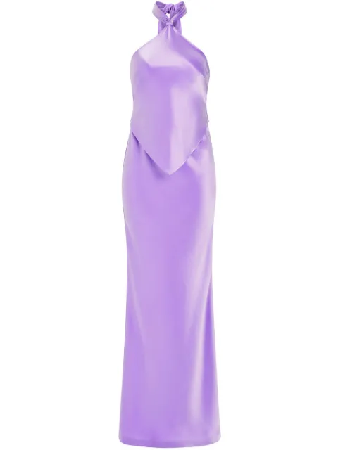 Retrofete Ester halterneck maxi dress