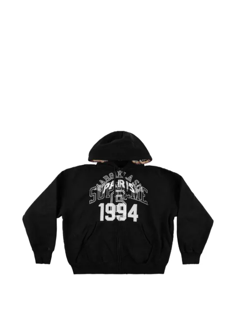 Supreme x Maison Margiela zip-up "Black" hoodie