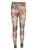 Henrik Vibskov geometric-pattern leggings - Brown