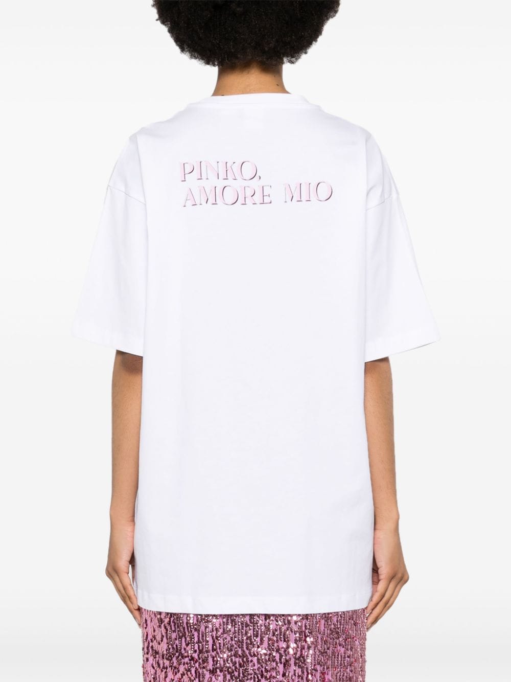 PINKO Katoenen T-shirt Wit