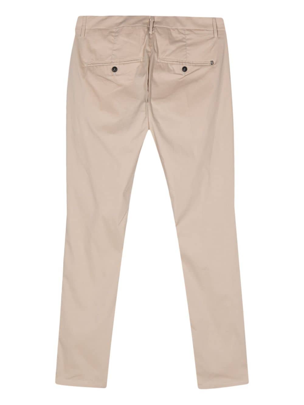 Shop Dondup Slim-cut Chino Trousers In Neutrals
