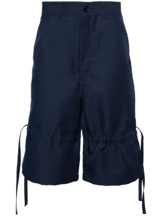 COMME des GARCONS SHIRT ラップショートパンツ Comme Des Garçons Shirt ワイド ショートパンツ | ブルー | FARFETCH JP