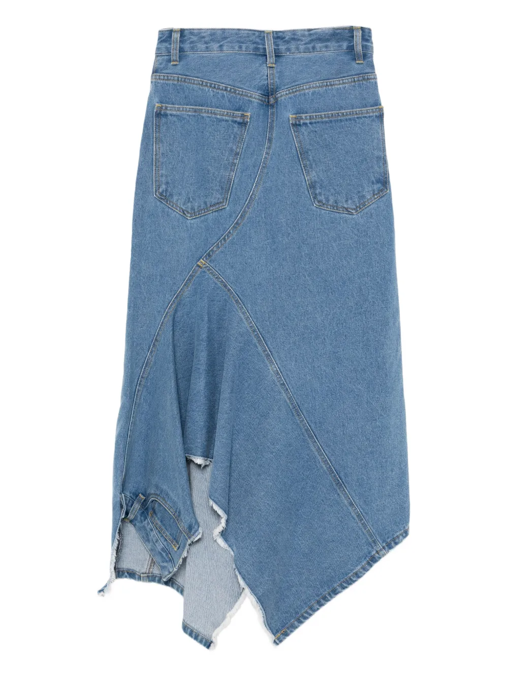 Monse twisted denim skirt Blauw