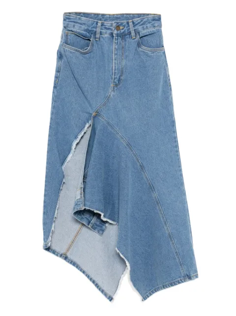 Monse twisted denim skirt