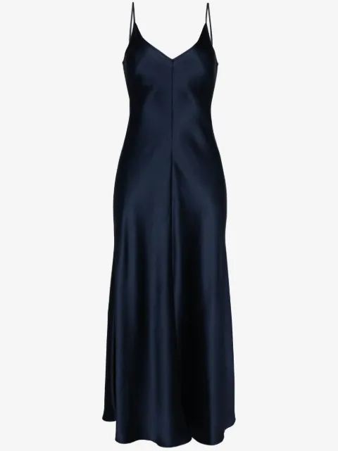 VOZ V-neck slip silk dress