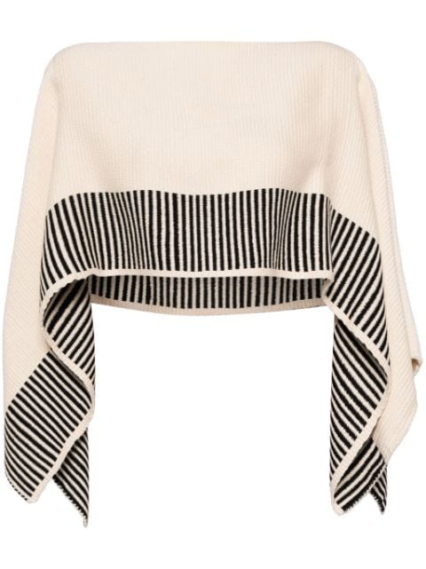 cropped cotton cape