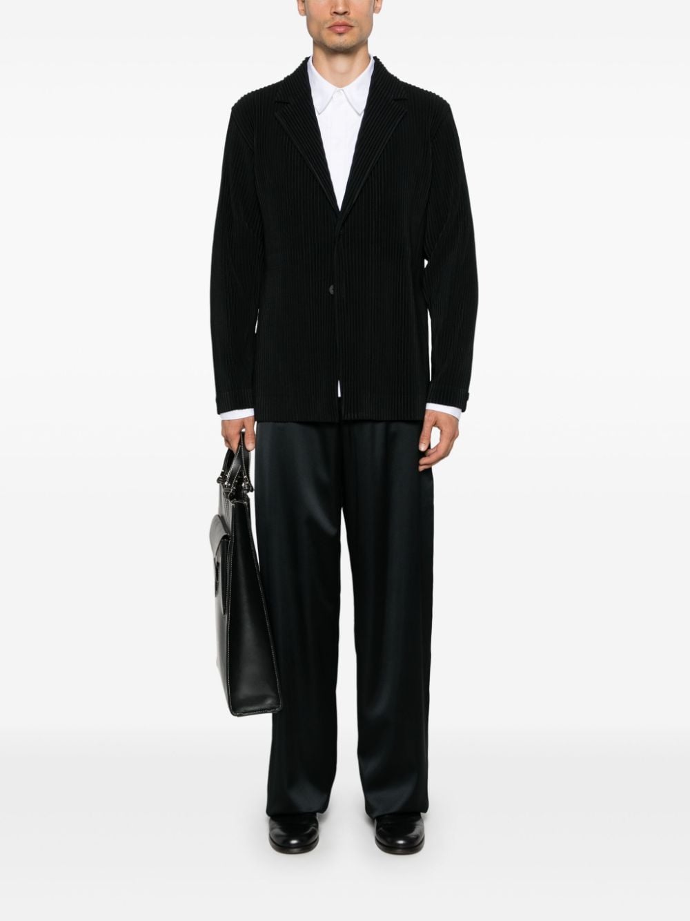 Homme Plissé Issey Miyake Plissé blazer - Zwart