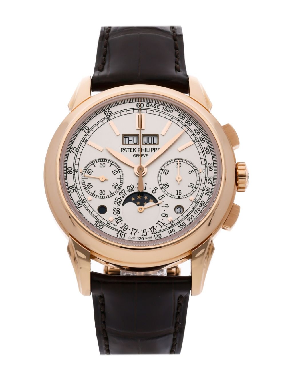Pre-owned Patek Philippe  Grand Complications Perpetual Calendar Chronograph 41mm In Silver
