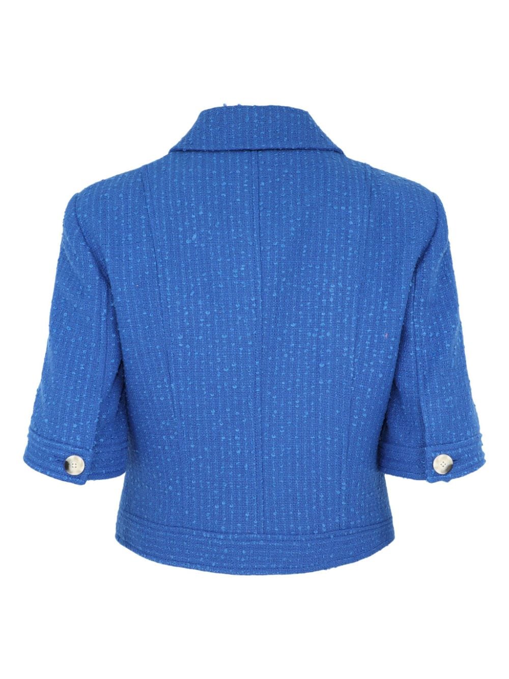 Veronica Beard Rosalina cropped tweed jacket - Blauw