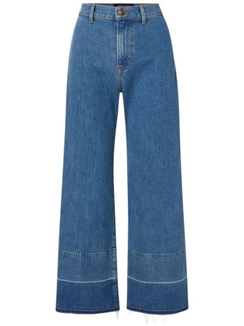 Veronica Beard high-rise wide-leg jeans