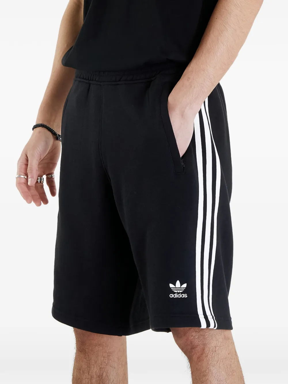 adidas Shorts met zijstreep Zwart