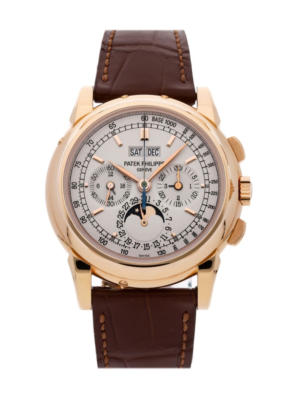 Pre-owned Patek Philippe 2005  Grand Complications Perpetual Calendar 40mm In Silver