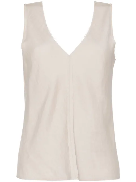 VOZ top con detalle de costura y cuello en V