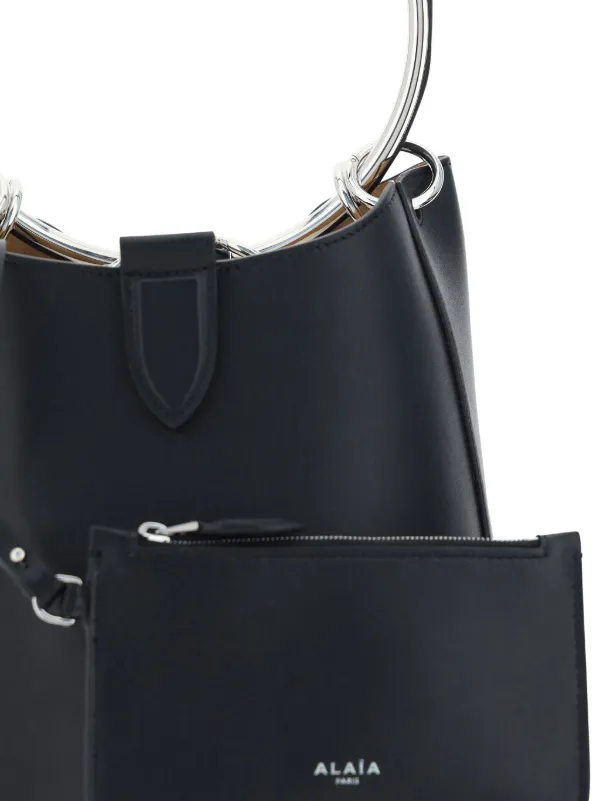 ALAIA RING MINI LEATHER BUCKET BAG ミニ ALAIA Mini Ring Fringe Bucket Bag in Leather - Bergdorf Goodman