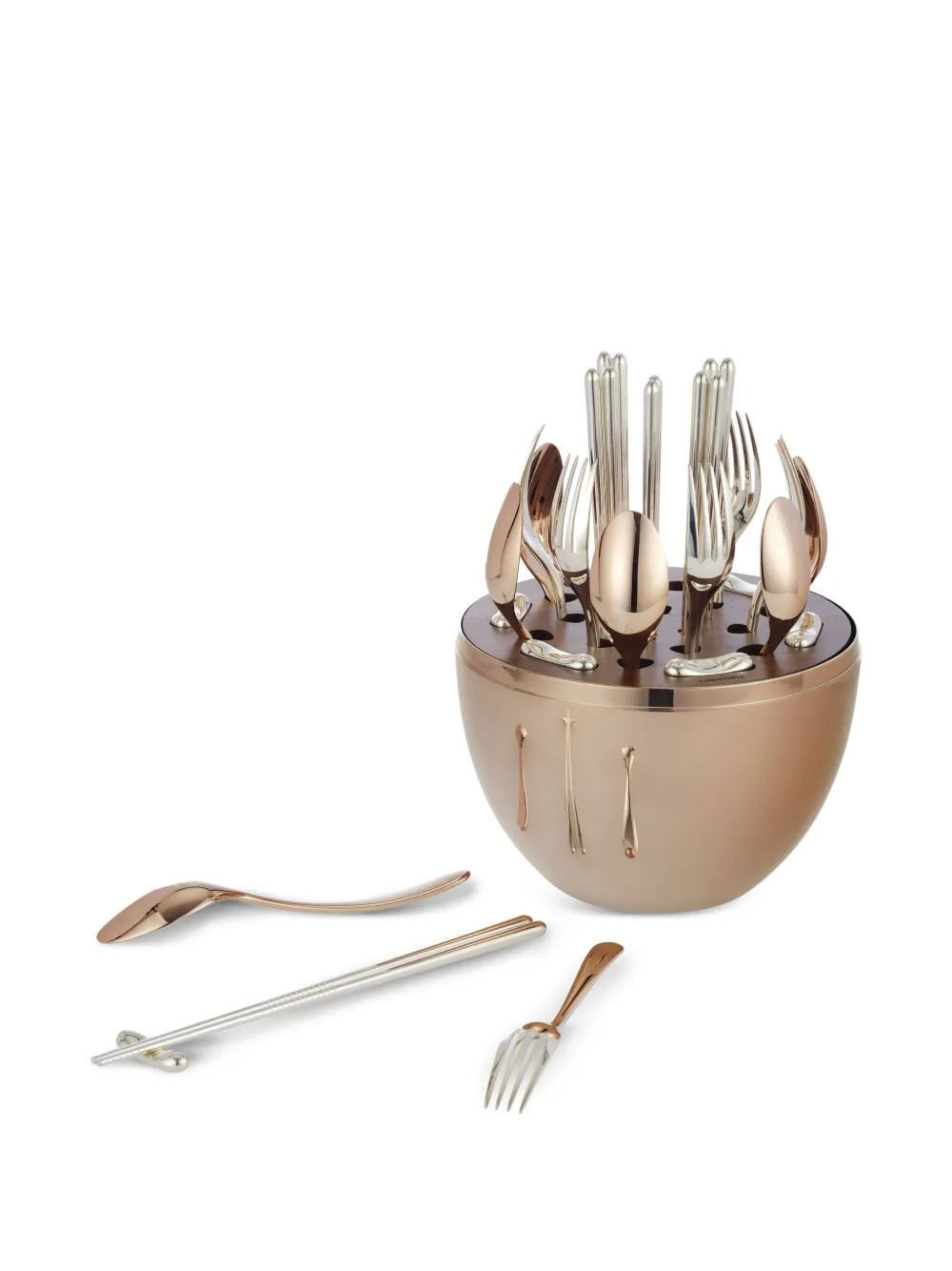 Christofle Mood Asia Precious 24-piece Flatware Set (six-person Setting) In Pink