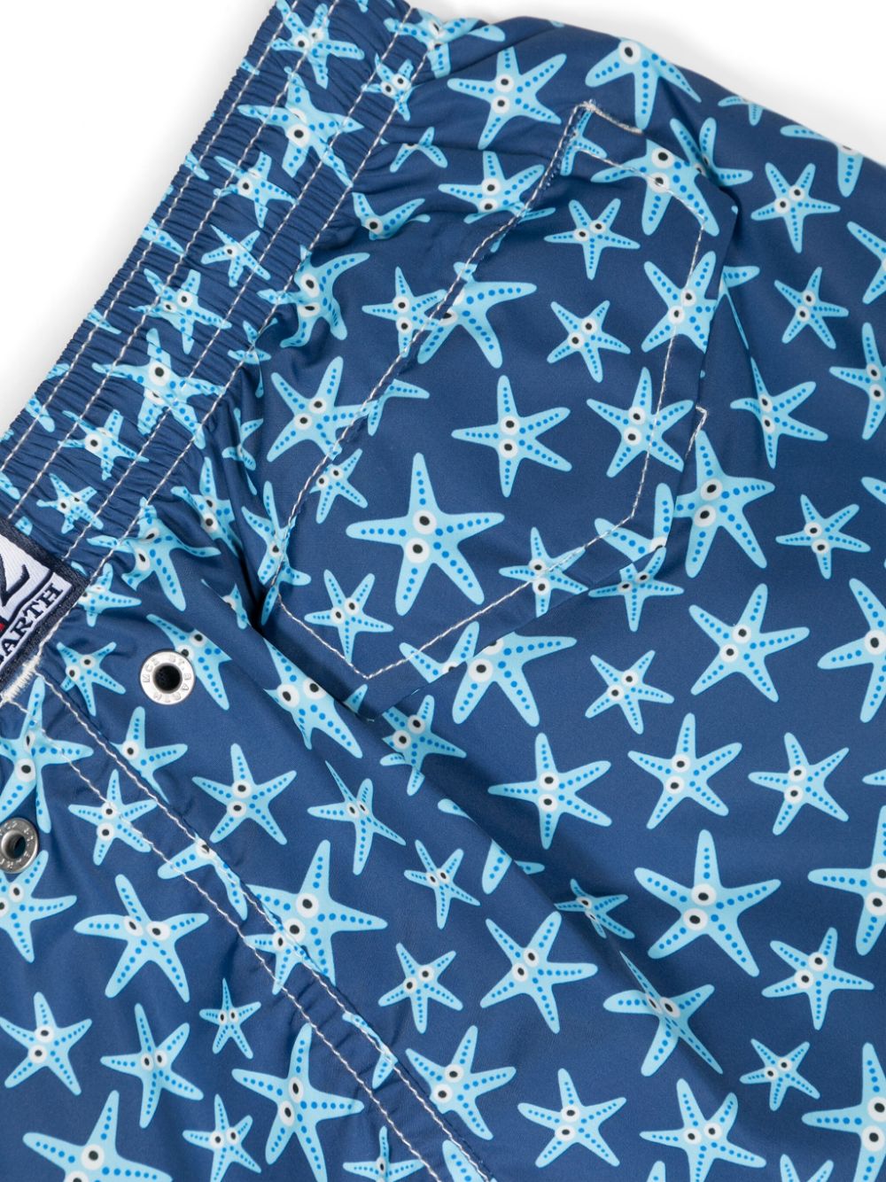 Shop Mc2 Saint Barth Starfish-print Swim Shorts In Blue