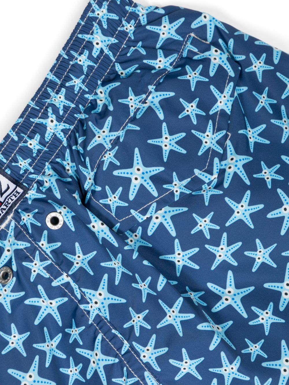 MC2 Saint Barth Kids Zwembroek met zeesterprint - Blauw