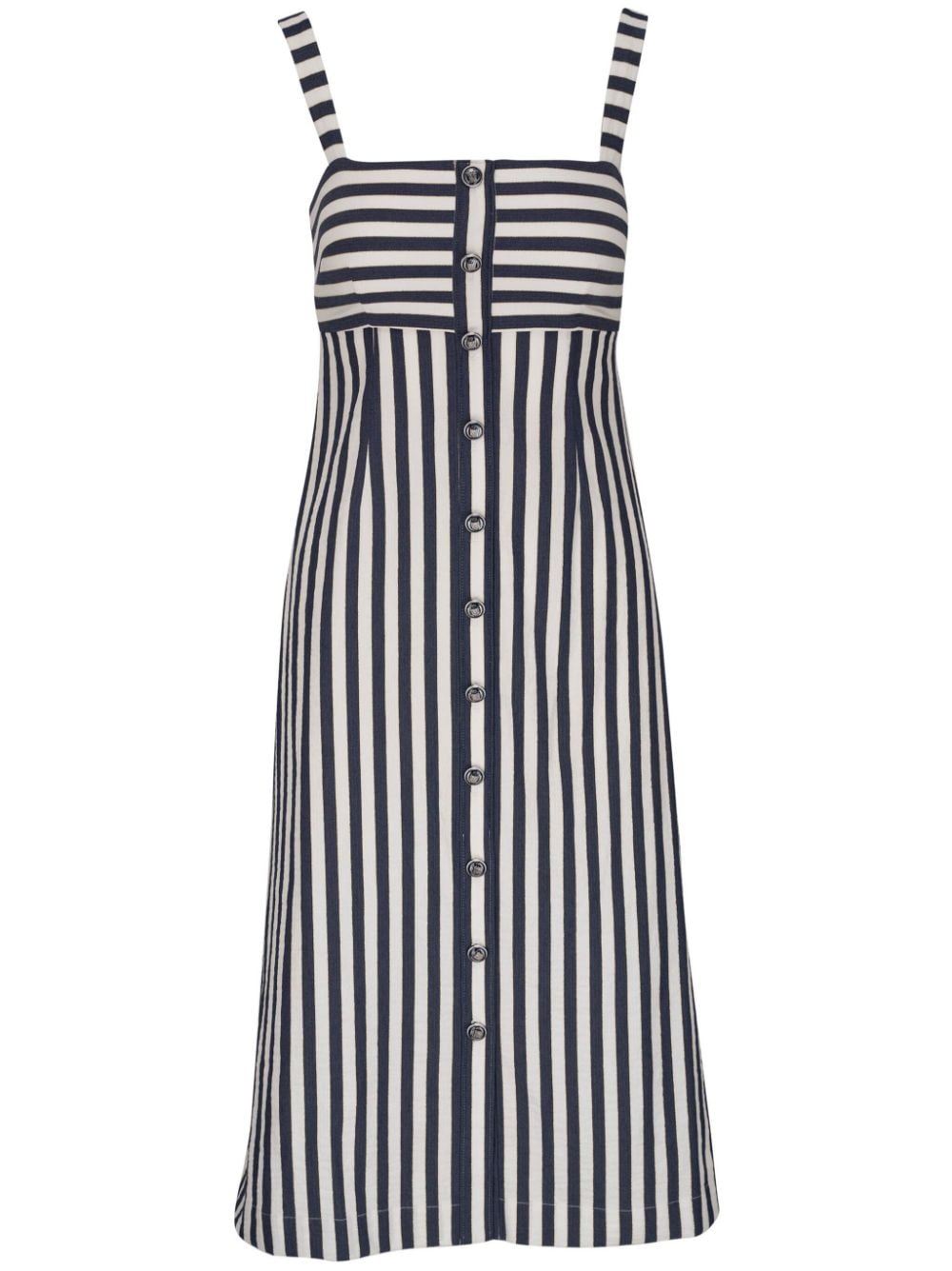 striped sleeveless dress