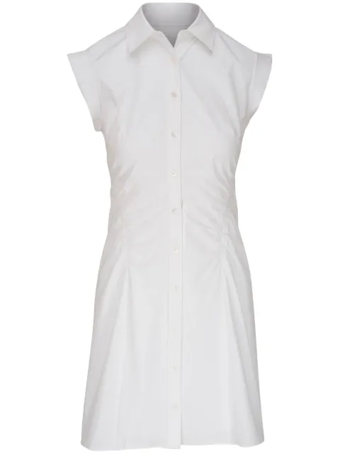 Veronica Beard cap-sleeve gathered shirtdress