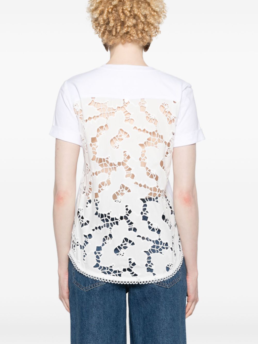 LIU JO Katoenen T-shirt met borduurwerk Wit