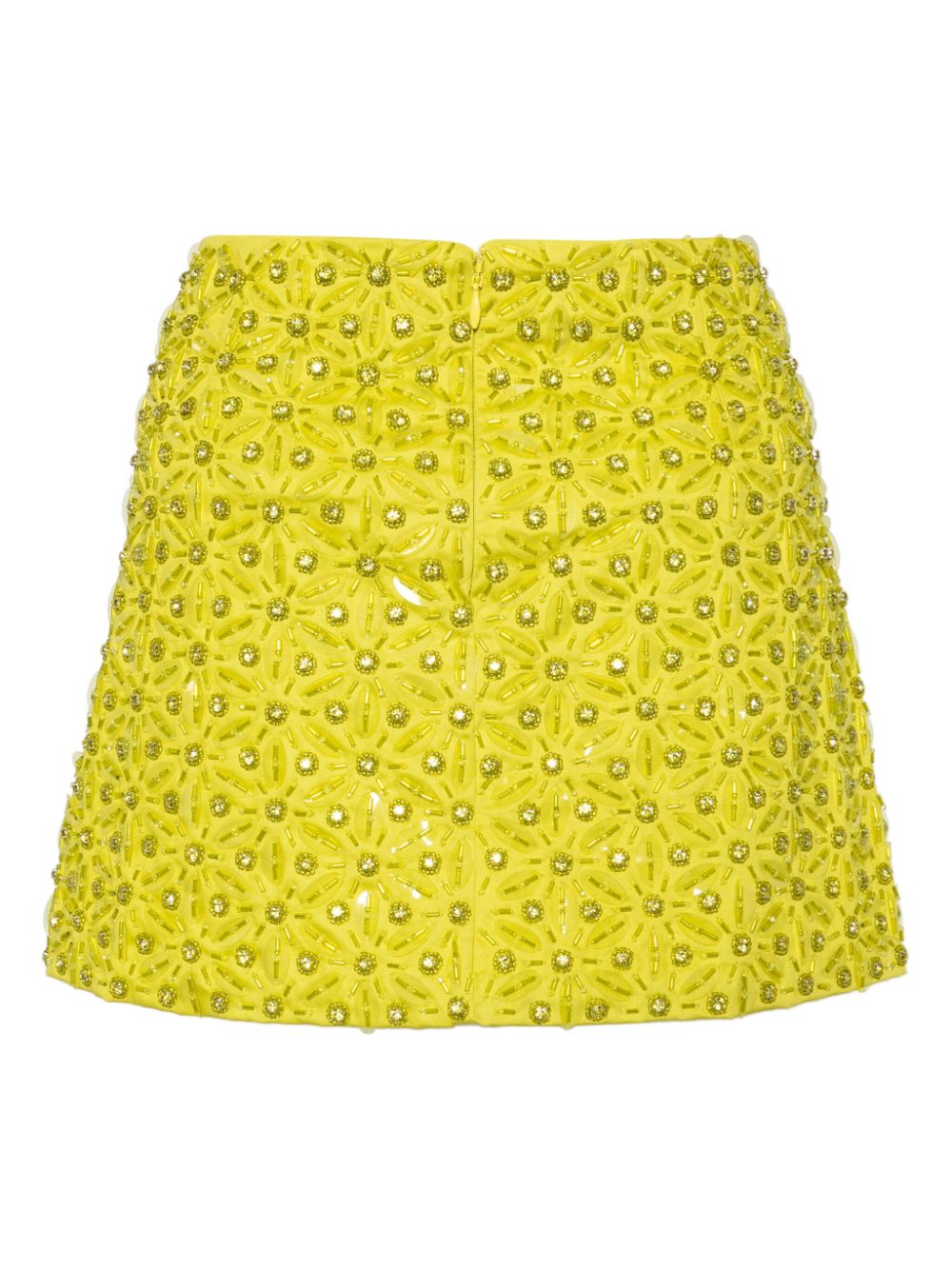 DES PHEMMES sequinned high-waisted miniskirt - Geel
