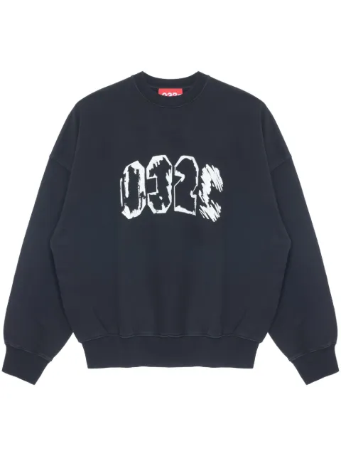 032c Eternal logo印花棉连帽衫