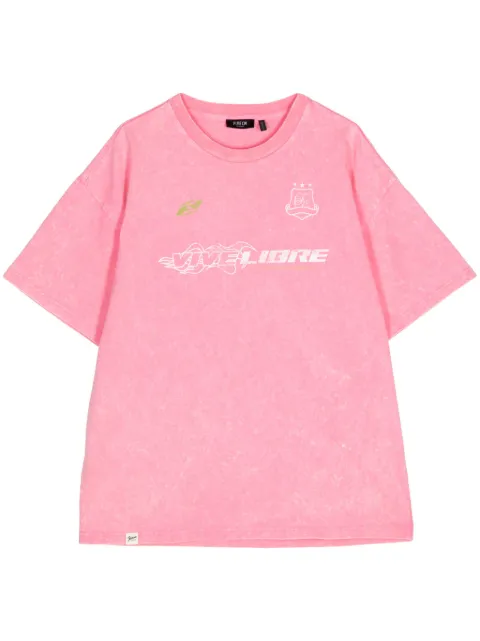 FIVE CM slogan-print cotton T-shirt