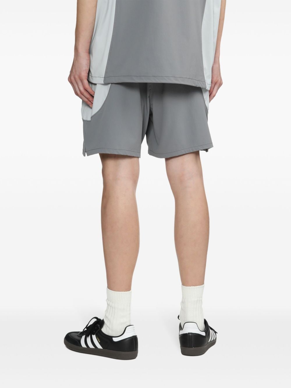 Shop Five Cm Two-tone Panelled Shorts In Grey