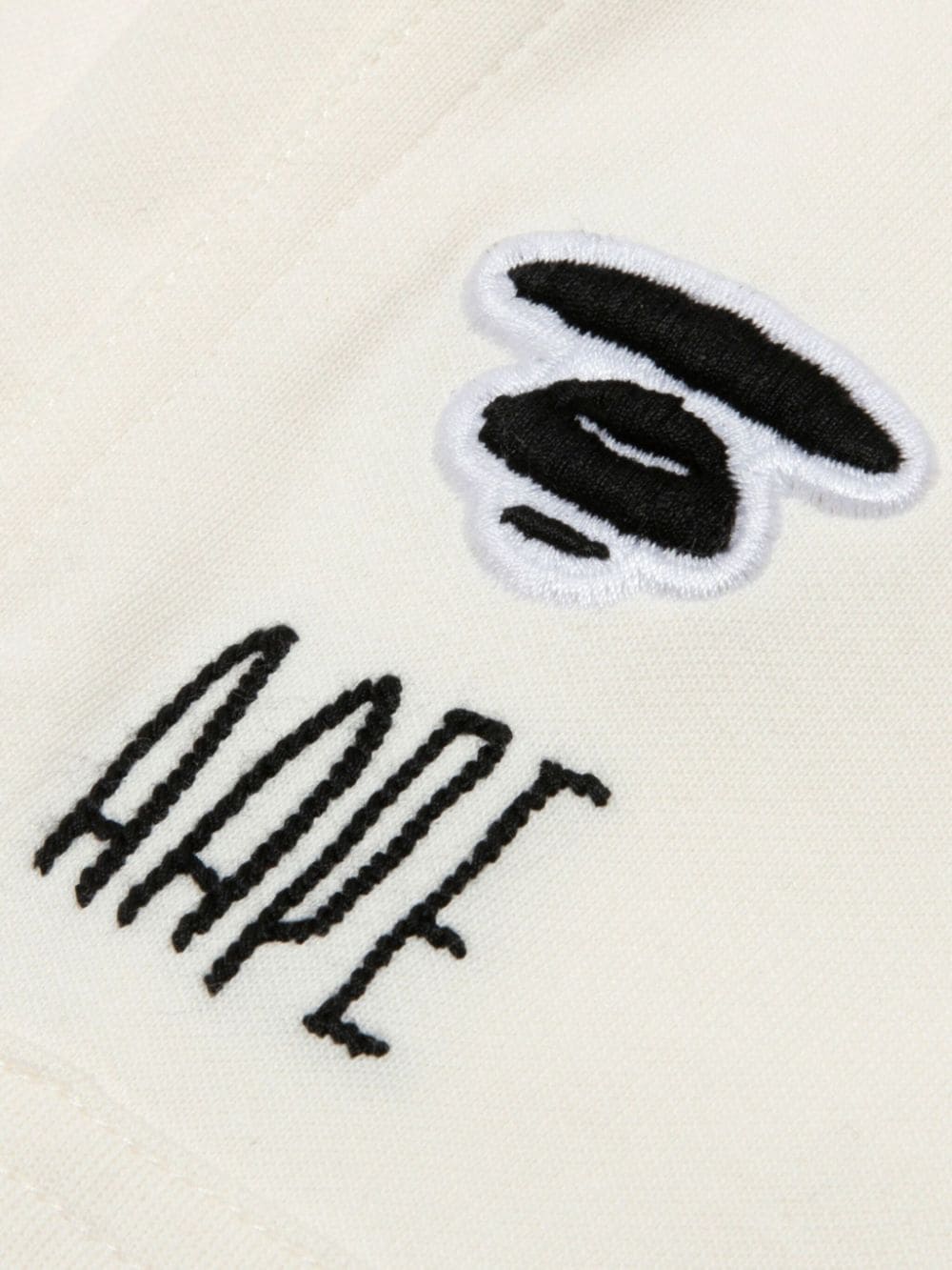 Shop Aape By A Bathing Ape Logo-embossed Track Shorts In White