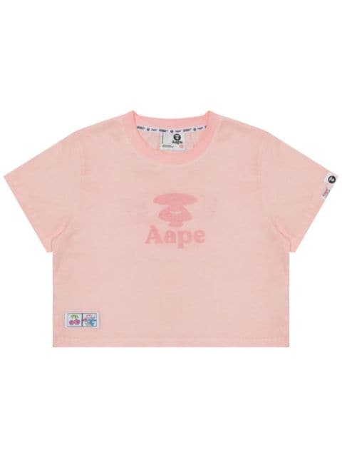 AAPE BY *A BATHING APE® t-shirt en coton à logo imprimé