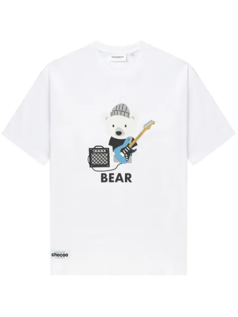 CHOCOOLATE bear-print cotton T-shirt