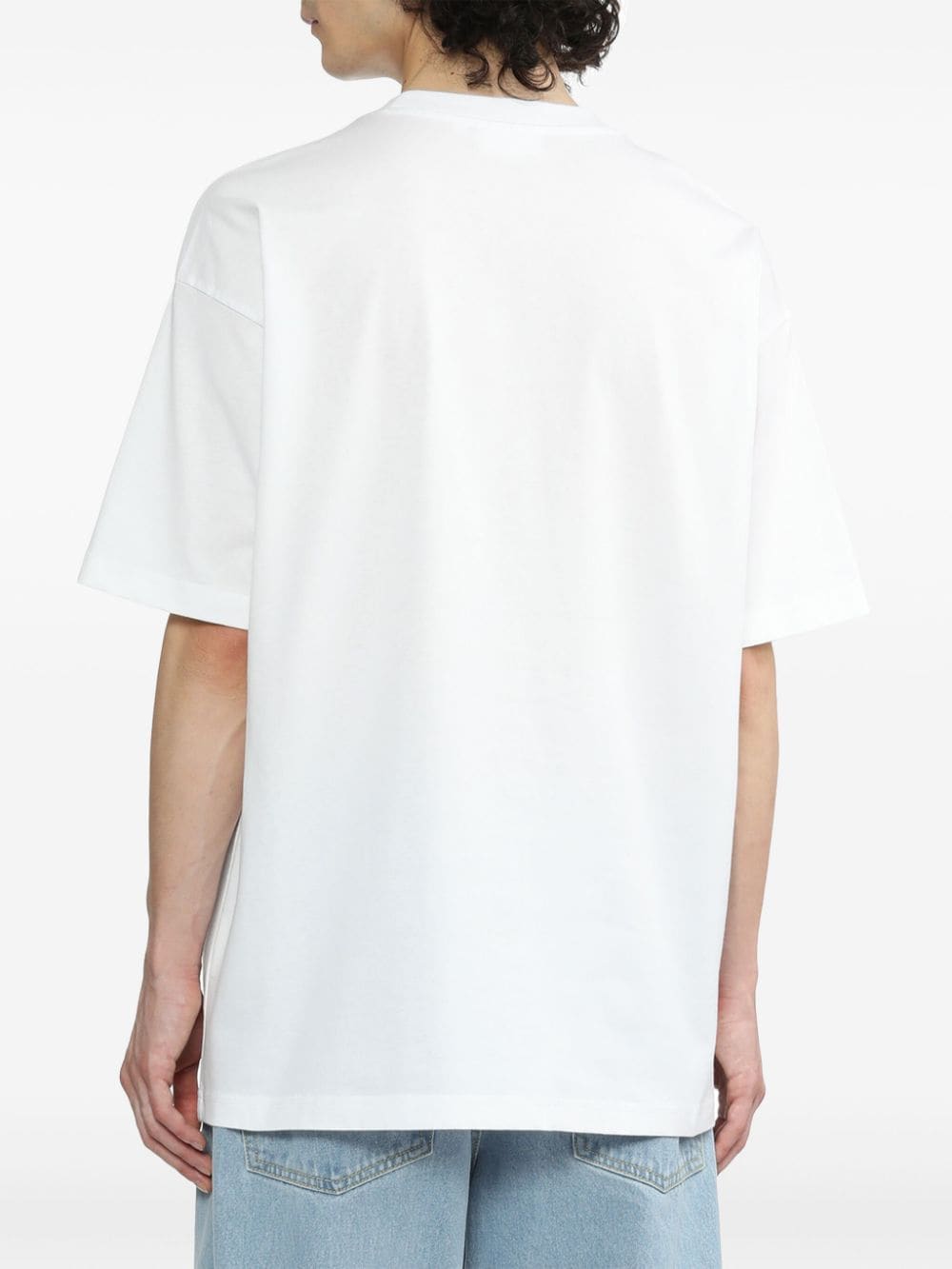Shop Chocoolate Bear-print Cotton T-shirt In White