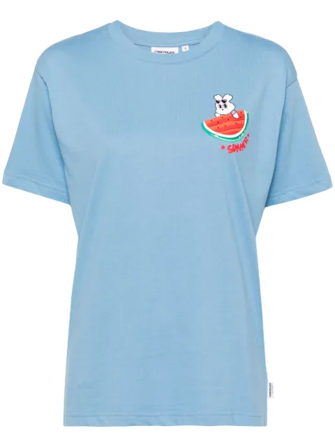 CHOCOOLATE graphic-print cotton T-shirt