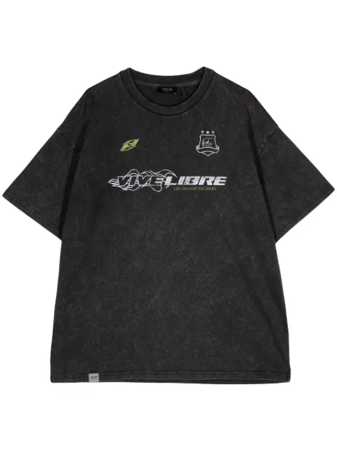FIVE CM playera con eslogan estampado