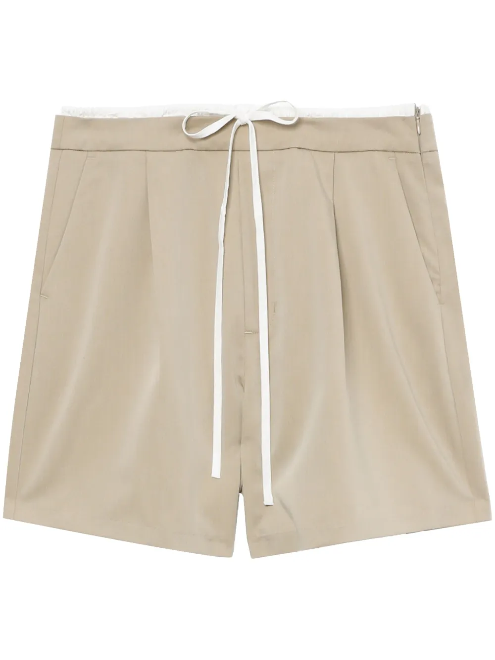 tout a coup drawstring pleated shorts - Toni neutri