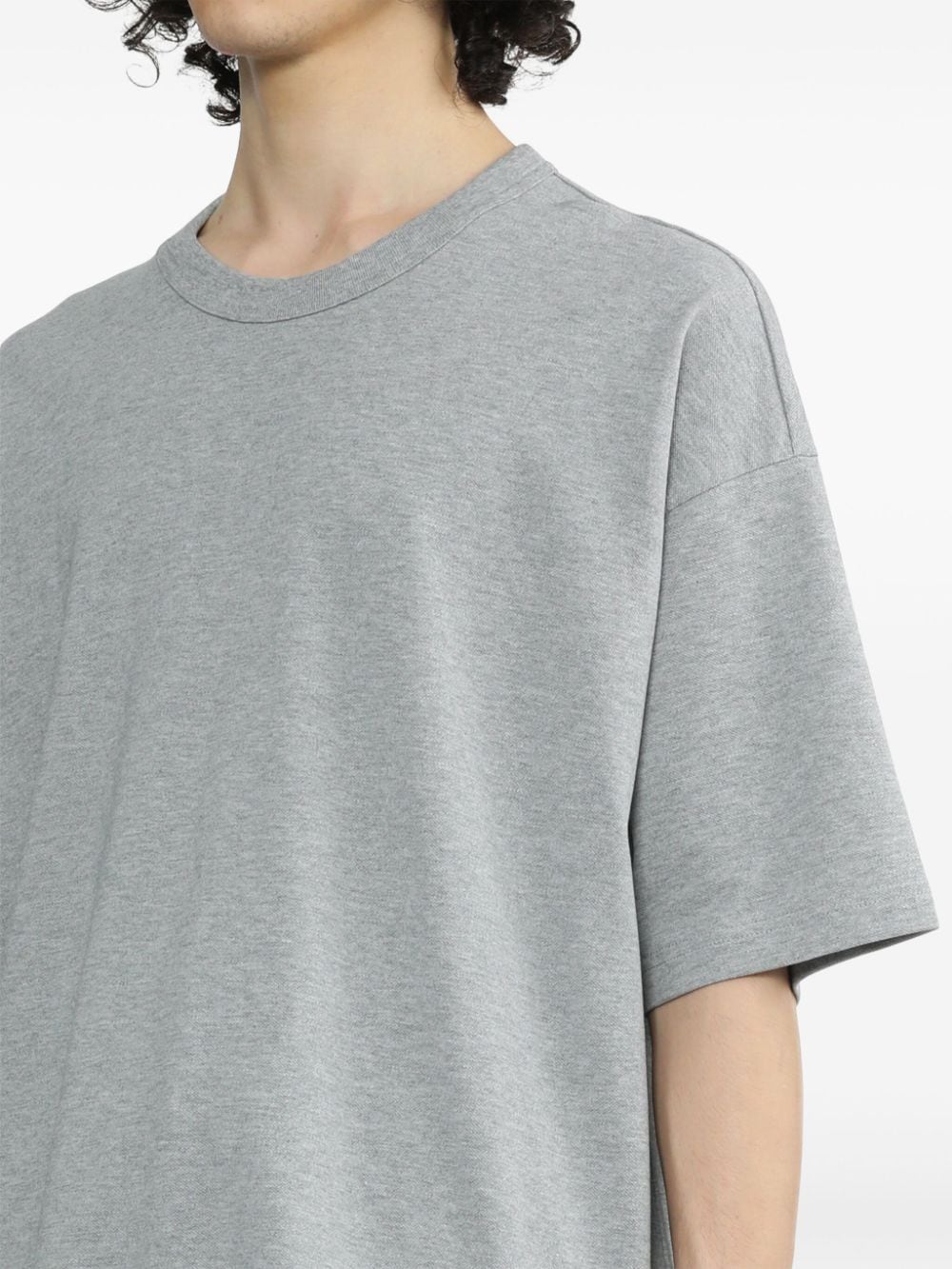 Shop Chocoolate Logo-patch Cotton T-shirt In Grey