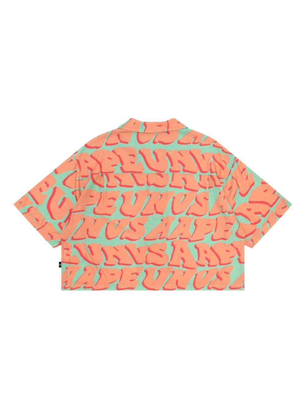 AAPE BY *A BATHING APE Overhemd met logoprint Oranje