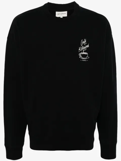 CAFÉ KITSUNÉ Coffee Cup cotton sweatshirt