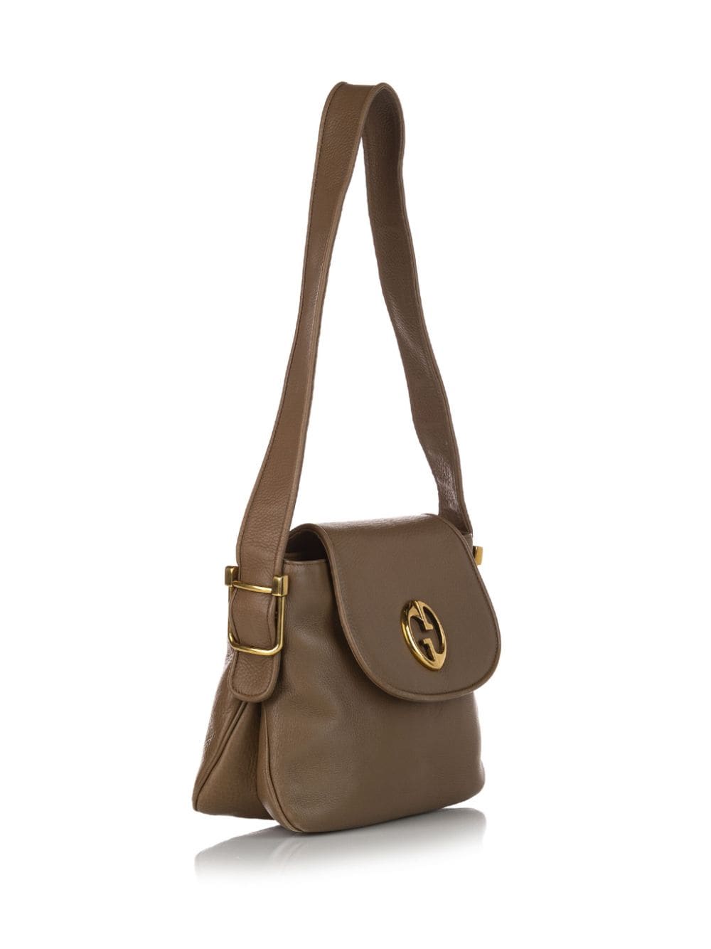 Pre-owned Gucci 1973 Flap Shoulder Bag In Brown