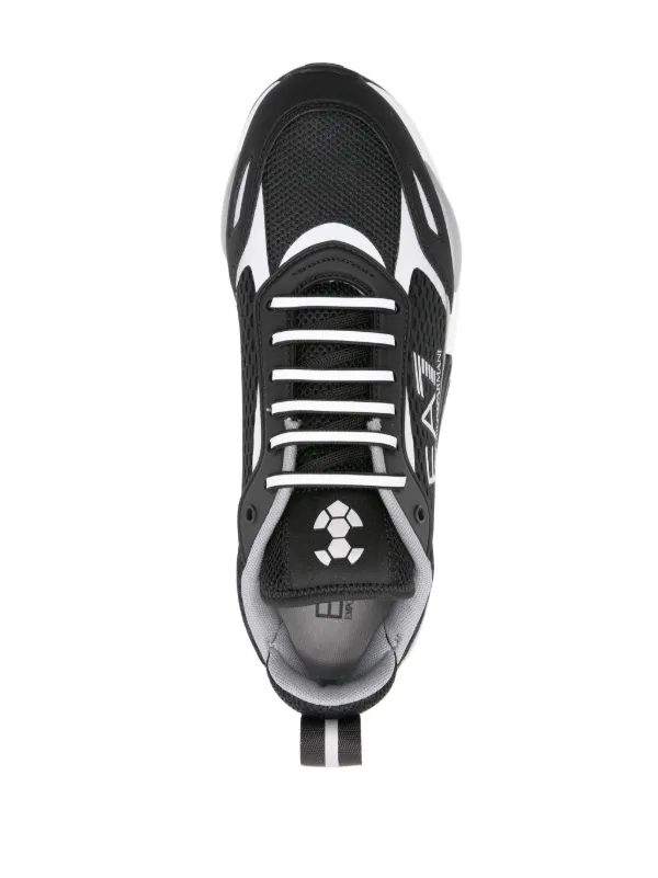Ea7 Emporio Armani Ace Runner Chunky Sneakers | Black | FARFETCH