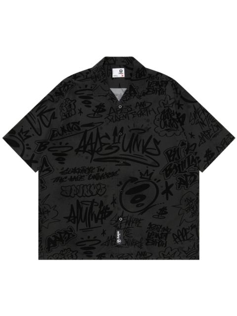 AAPE BY *A BATHING APE graphic-print short-sleeve shirt Men