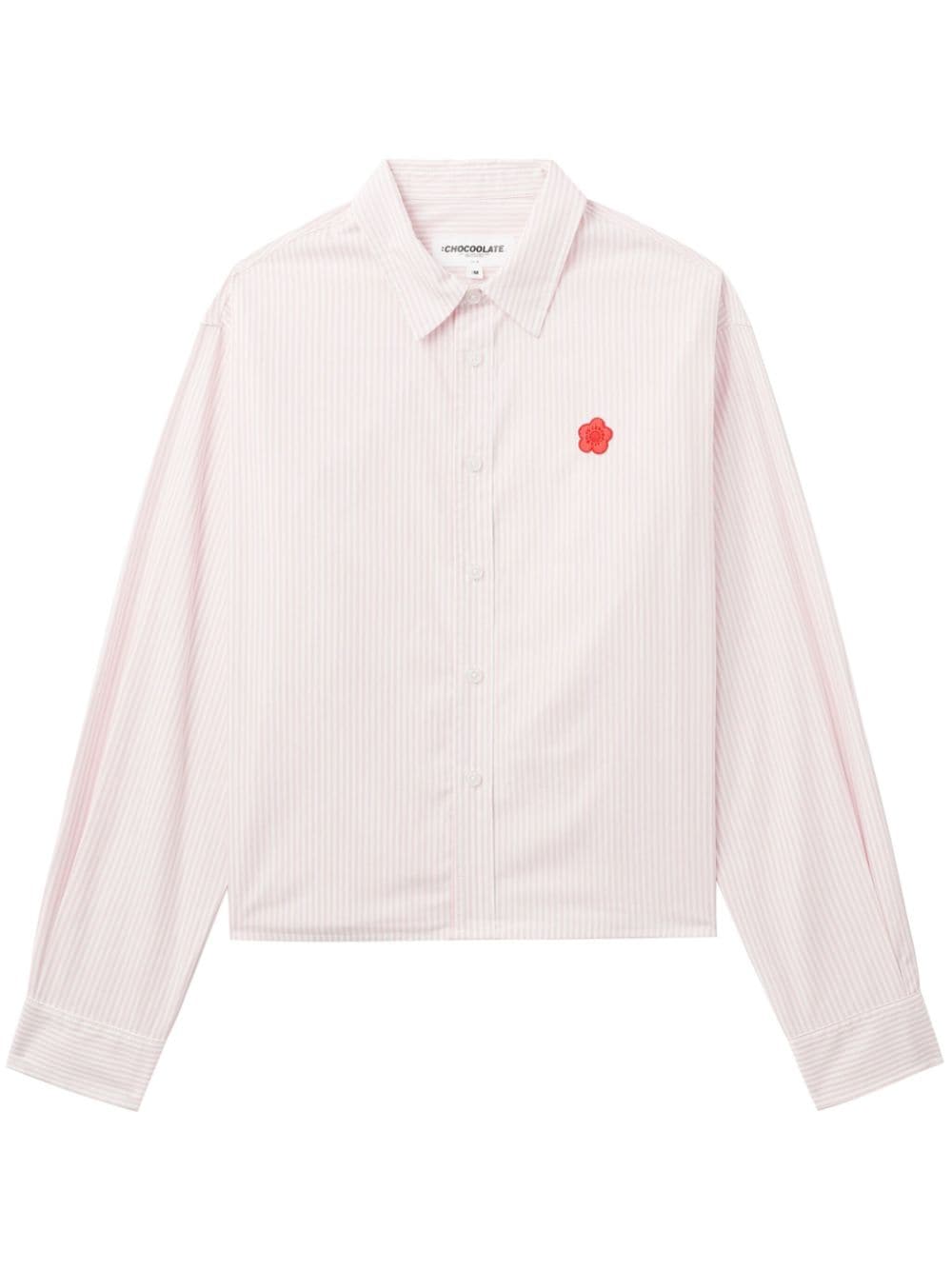 CHOCOOLATE Camicia gessata - Rosa