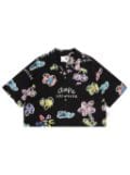 AAPE BY *A BATHING APE® floral-print button-up shirt - Black