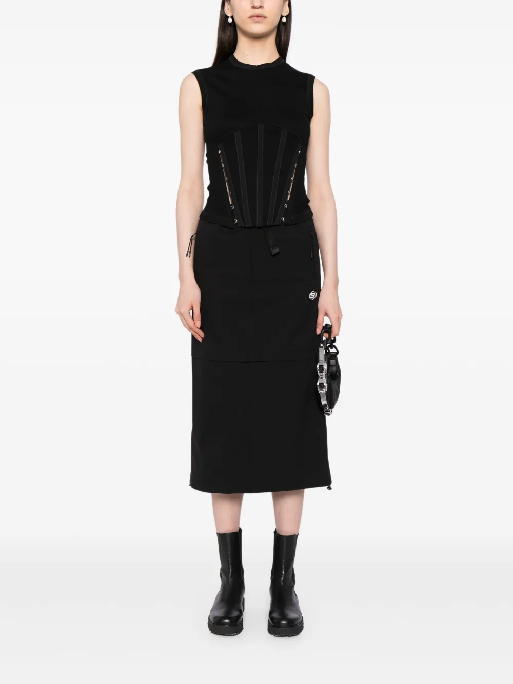 CHOCOOLATE elasticated-waist midi skirt | Fitted Skirts | Image 2