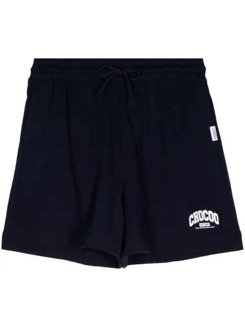CHOCOOLATE logo-printed drawstring shorts