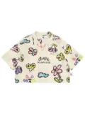 AAPE BY *A BATHING APE® logo-print button-up shirt - Neutrals