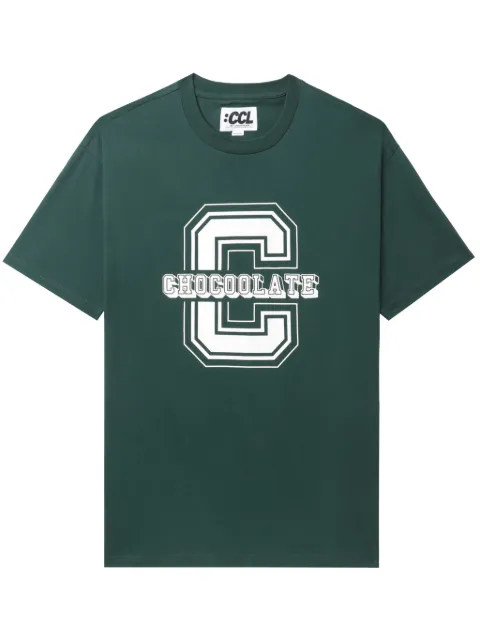 CHOCOOLATE logo-print cotton T-shirt