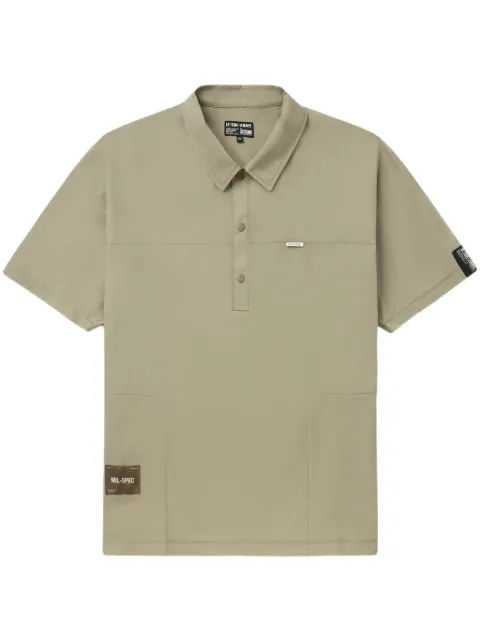 izzue logo-appliquéd polo shirt