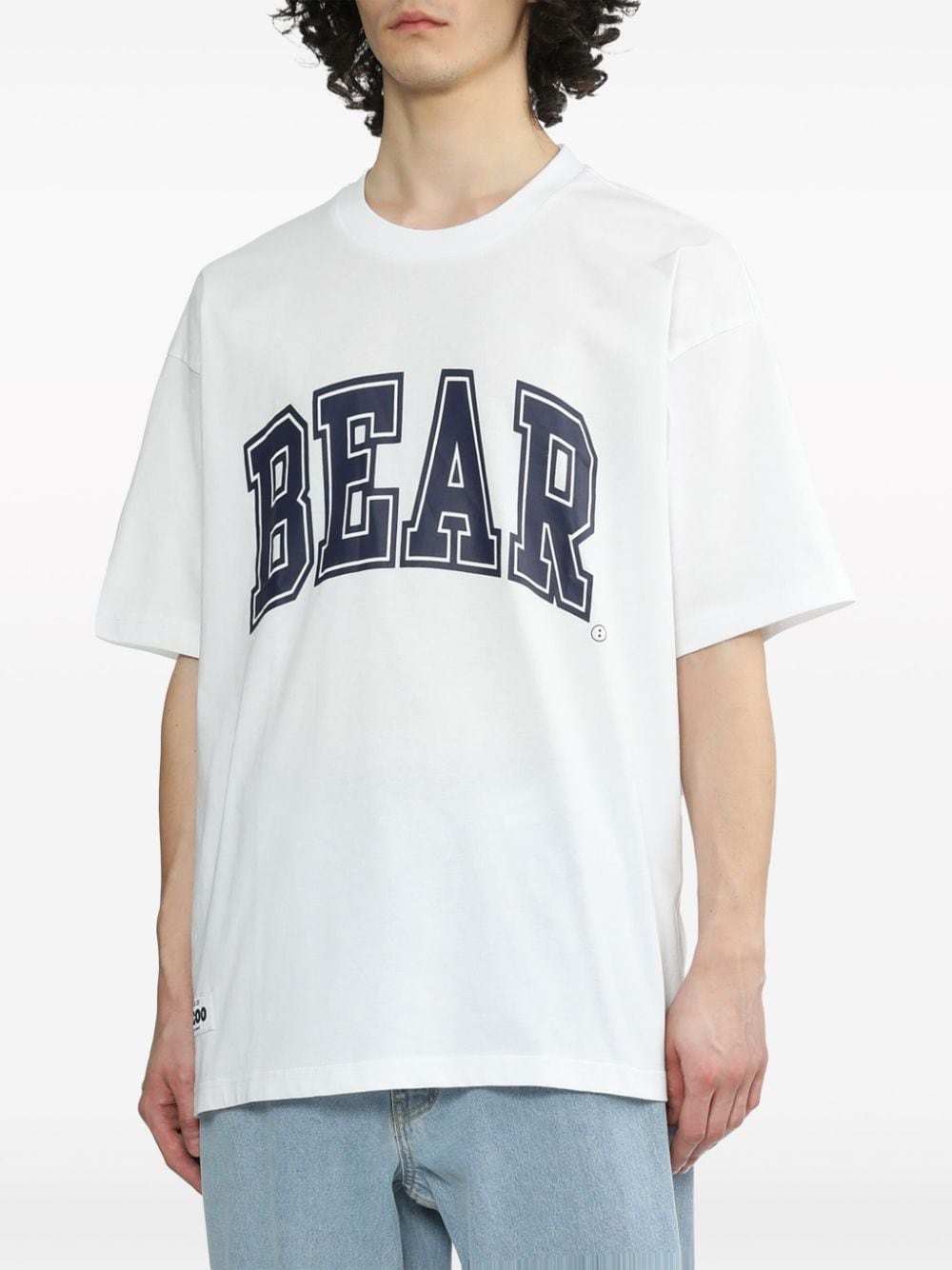 Shop Chocoolate Bear-print Cotton T-shirt In White